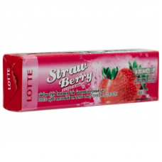 Резинка жевательная Strawberry "Клубника" 13,5г., Thai Lotte, 