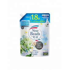 КАО New Beads Мягкий гель для стирки белья "Травяной фреш",с ароматом ландыша и ромашки  ( упаковка с закручивающейся крышкой) 1220г.