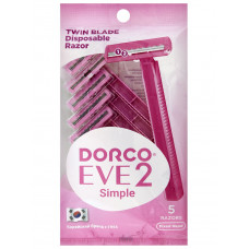 "Dorco Eve 2 Simple" Станок для бритья одноразовый 5 шт.