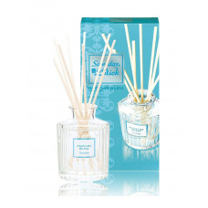 KOBAYASHI Sawaday Stick Parfum Blue Натуральный аромадиффузор для дома, со свежим морским ароматом и древесно-мускусными нотками, стеклянный флакон 70мл, 8 палочек.