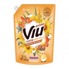 MKH Ароматизирующий кондиционер "Aroma Viu Golden Mimosa" с ароматом мимозы и антибактериальным эффектом 2,1 л (мягкая упаковка с крышкой