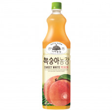 Напиток персиковый "Gaya Farm" сокосодержащий восстановленный, Woongjin, ст/б, 180мл,