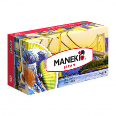 Салфетки бумажные "Maneki" DREAM 2 слоя, белые, 200 шт./кор