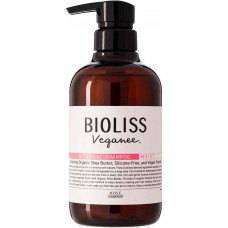 KOSE Bioliss Veganee Botanical Moist Увлажняющий органический шампунь для волос, с натуральными маслами, аминокислотами и растительными экстрактами, с ароматом розы и черной смородины, 480мл.
