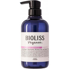 KOSE Bioliss Veganee Botanical Smooth Разглаживающий органический шампунь для волос, с натуральными маслами, аминокислотами и растительными экстрактами, с ароматом розы и черной смородины, 480мл.