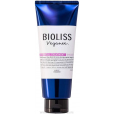 KOSE Bioliss Veganee Botanical Smooth Разглаживающая органическая маска для волос, с натуральными маслами, аминокислотами и растительными экстрактами, с ароматом розы и черной смородины, туба 200г.