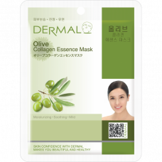 Тканевая маска с коллагеном и экстрактом оливы DERMAL Olive Collagen Essence Mask Moisturizing