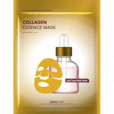 Фольгированная коллагеновая маска для лица DERMAL Collagen Essence Mask  Gold Foil