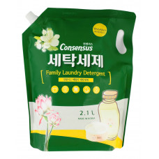 Consensus Fabric Softener Кондиционер для белья (для всей семьи), аромат белого мускуса, мягкая уп., 2,1 л