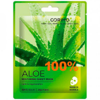 Corimo  Тканевая маска для лица "Восстановление" 100% ALOE  22 г