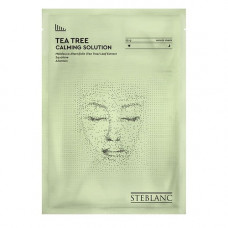 Тканевая маска сыворотка для лица успокаивающая с экстрактом чайного дерева STEBLANC