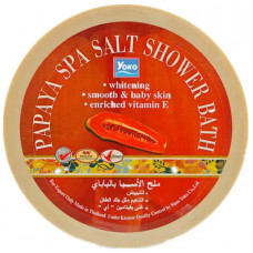 YOKO Скраб солевой ПАПАЙЯ papaya spa salt shower bath, 250 гр