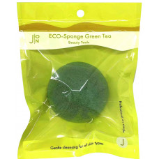 J:ON Спонж конняку ЗЕЛЕНЫЙ ЧАЙ ECO-Sponge Green Tea