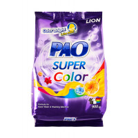 LION PAO Super Color Антибактериальный порошок для стирки цветного белья, 900 г