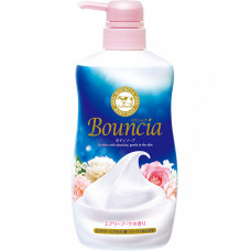  COW Bouncia Premium Moist Жидкое увлажняющее мыло для тела, с керамидами, маслом ши, коллагеном и гиалуроновой кислотой, с ароматом цветочного мыла, 460мл.