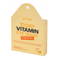 [PETITFEE] Гидрогелевые патчи для глаз 10 Day Vitamin Eye Mask – Brightening, 28 гр