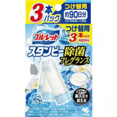  KOBAYASHI Bluelet Stampy Soap Дезодорирующий очиститель-цветок для туалетов, с ароматом мыла и свежести, запасной блок 28гХ3шт.