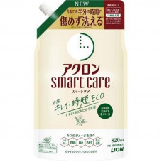 LION Acron Smart Care Жидкое средство для стирки деликатных тканей, со смягчающими компонентами, с ароматом зеленых цитрусовых, мягкая упаковка с крышкой 820мл.