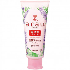 Мыло-пенка для лица SARAYA "Arau" очищающее с эфирными маслами и экстрактами растений  для чувствительной кожи туба 120 г