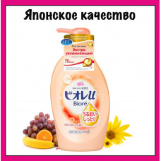 Мыло жидкое для тела KAO Biore U Moist увлажняющее цветочно-фруктовый аромат, бут 480мл