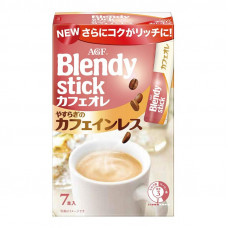 Кофе растворимый AGF Blendy в стиках без кофеина 7 шт, 14г