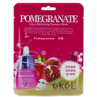 [EKEL] Маска для лица тканевая ГРАНАТ Pomegranate Ultra Hydrating Essence Mask, 25 мл