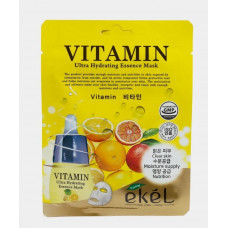 Ekel Маска тканевая увлажняющая с витамином С