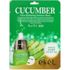 [EKEL] Маска для лица тканевая ОГУРЕЦ Cucumber Ultra Hydrating Essence Mask, 25 мл