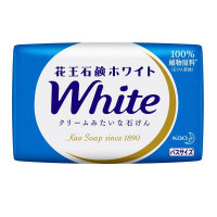  KAO Натуральное увлажняющее туалетное мыло "White" со скваланом (нежный аромат цветочного мыла) 130 г