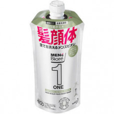 Мыло жидкое для мужского тела KAO Men's Biore ONE all-in-one body cleanser Herbal Green травяной аромат, м/у 340мл
