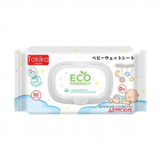 Влажные салфетки Tokiko Japan Eco детские с клапаном 60*шт*24