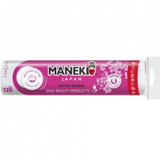 Диски ватные косметические "Maneki" Lovely, в зип пакете 120 шт./упак.
