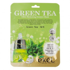Тканевая маска для лица с экстрактом зеленого чая "EKEL", 25 мл