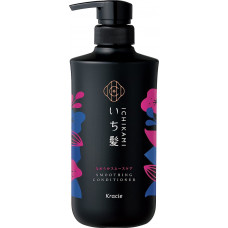 KRACIE Ichikami Smooth Care Conditioner Кондиционер для поврежденных волос, разглаживающий, с ароматом цветущей горной вишни, помпа 480г.