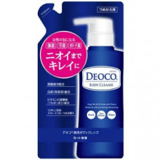 ROHTO Deoco Body Cleanse Жидкое мыло для тела против возрастного запаха, со сладким цветочным ароматом, мягкая упаковка 250мл.