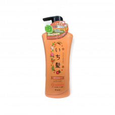 KRACIE Ichikami Double Moisturizing Care Conditioner Кондиционер для интенсивного увлажнения поврежденных волос, с ароматом абрикоса и цветущей горной вишни, помпа 480г.
