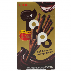 Палочки бисквитные "ТОППО" с шоколадом, Lotte, 72г.