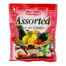 Карамель леденцовая Melland Assorted Candy фруктовое ассорти, 300г