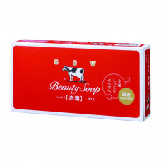 Мыло туалетное COW BRAND "Beauty Soap" аромат роз (90г х3шт), 270г,