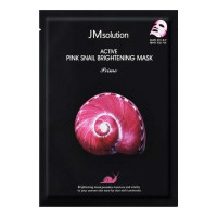 JM SOLUTION ACTIVE PINK SNAIL BRIGHTENING MASK PRIME DISNEY100 Маска с муцином розовой улитки для сияния 30мл