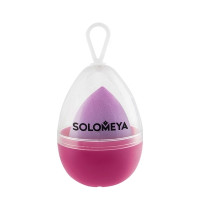 Solomeya Большой спонж для макияжа в виде капли Фиолетовый Градиент/ Large Drop blending sponge Purple Gradient, 1 шт