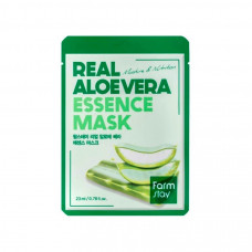 FARMSTAY Real Essence Mask  ALOE VERA  10шт*23мл Маска для лица с экстрактом алоэ
