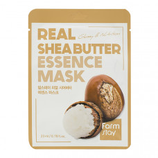 FARMSTAY Real Essence Mask Shea Butter 23мл Тканевая маска с  маслом ши