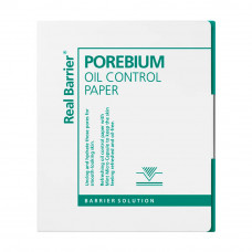 Real Barrier  Porebium Oil Control Paper 70шт Матирующие салфетки от жирного блеска с мятой