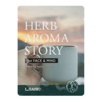  Тканевая маска Herb Aroma Story с экстрактом бергамота и эффектом ароматерапии, 25мл, L.Sanic