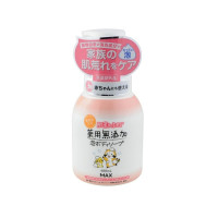 MAX Uruoi No Sachi Body Soap Жидкое мыло для тела (натуральное, пенящееся, для чувствительной кожи), 400 мл