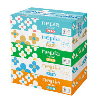 NEPIA Nepinepi Tissue Салфетки бумажные двухслойные, спайка: 5 упаковок по 200шт.