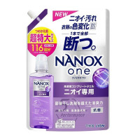 LION Nanox One for Smells Концентрированное жидкое средство для стирки белья, с повышенным дезодорирующим и антибактериальным эффектом, мягкая упаковка с крышкой 1160г.