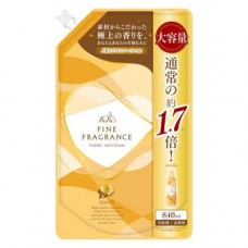 NS FAFA JAPAN Fine Fragrance Beaute Парфюмированный кондиционер-ополаскиватель для белья, с ароматом свежей зелени, персика, магнолии, сандалового дерева и кедра, сменная упаковка с крышкой 840мл. (набор из 2 шт.).