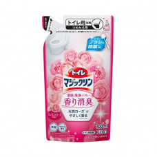 KAO Toilet Magiclean Deodorant & Clean Elegant Rose Чистящее и дезодорирующее средство для туалета, с ароматом роз, мягкая упаковка 300мл.